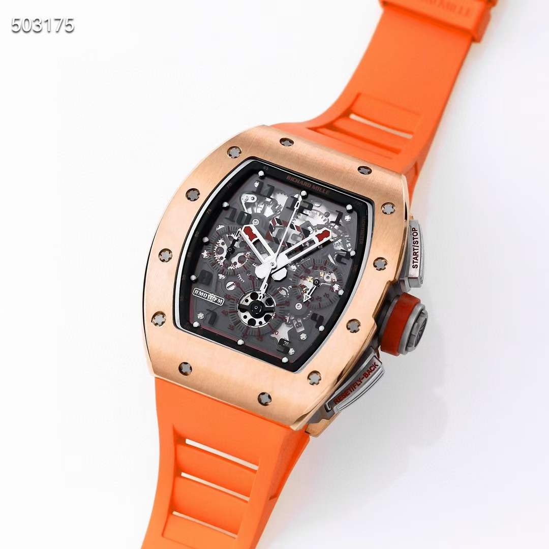 리차드밀 2023 RM011 FM 오렌지스트랩 시계 워치